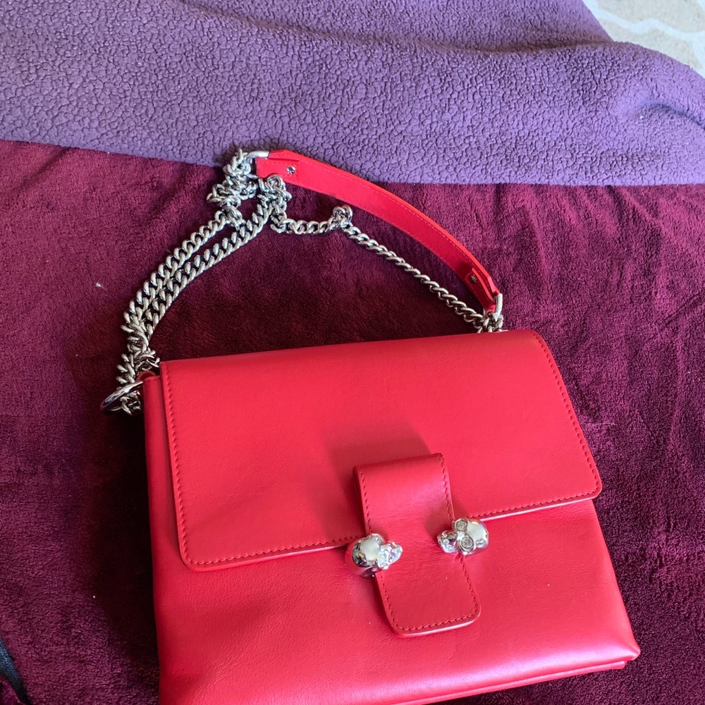 Alexander McQueen twin skull crossbody bag